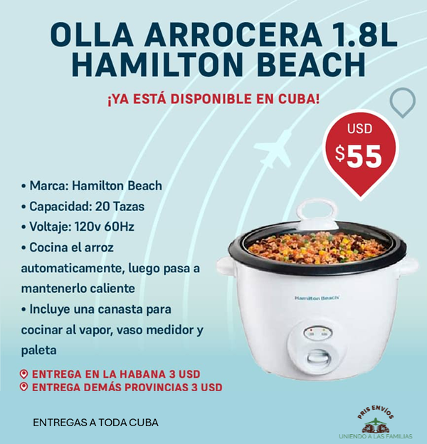 OLLA ARROCERA HALMITON BEACH 1.8L