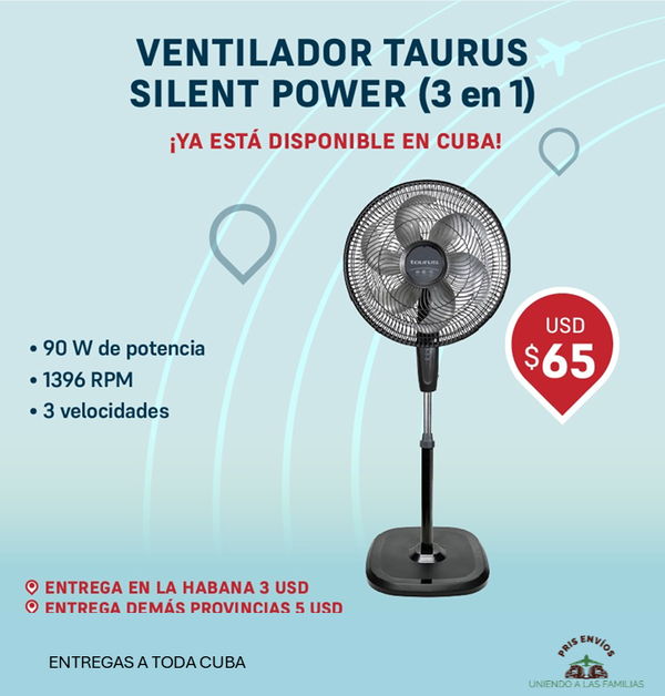VENTILADOR TAURUS 3 EN 1