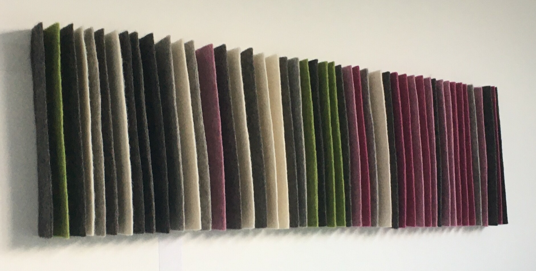 Vilten kunstwerk in wol van bergschaap