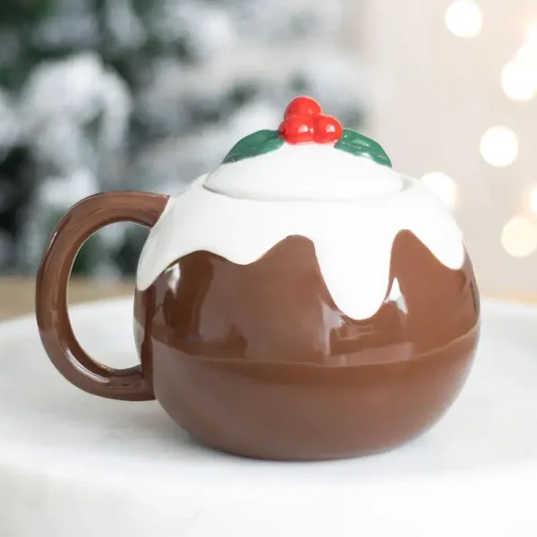 Tasse en forme de Pudding de Noel