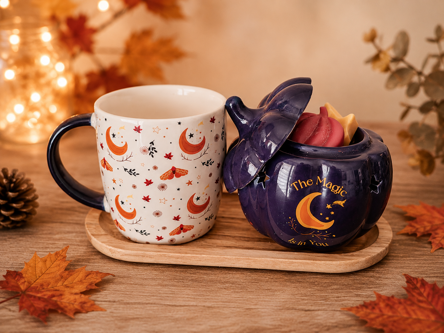 Coffret Citrouille et tasse automnale