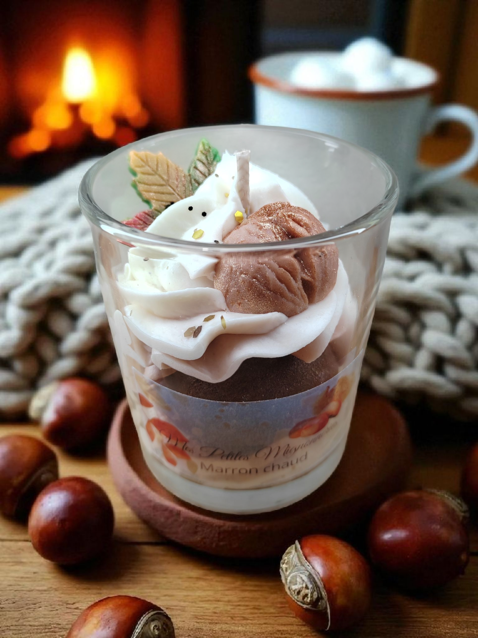 Bougie Marron chaud
