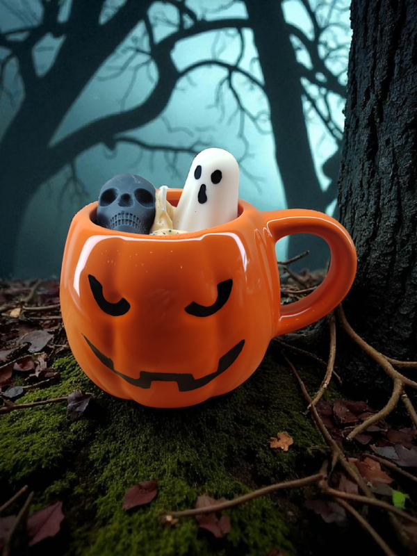 Maxi bougie tasse Citrouille Givrée