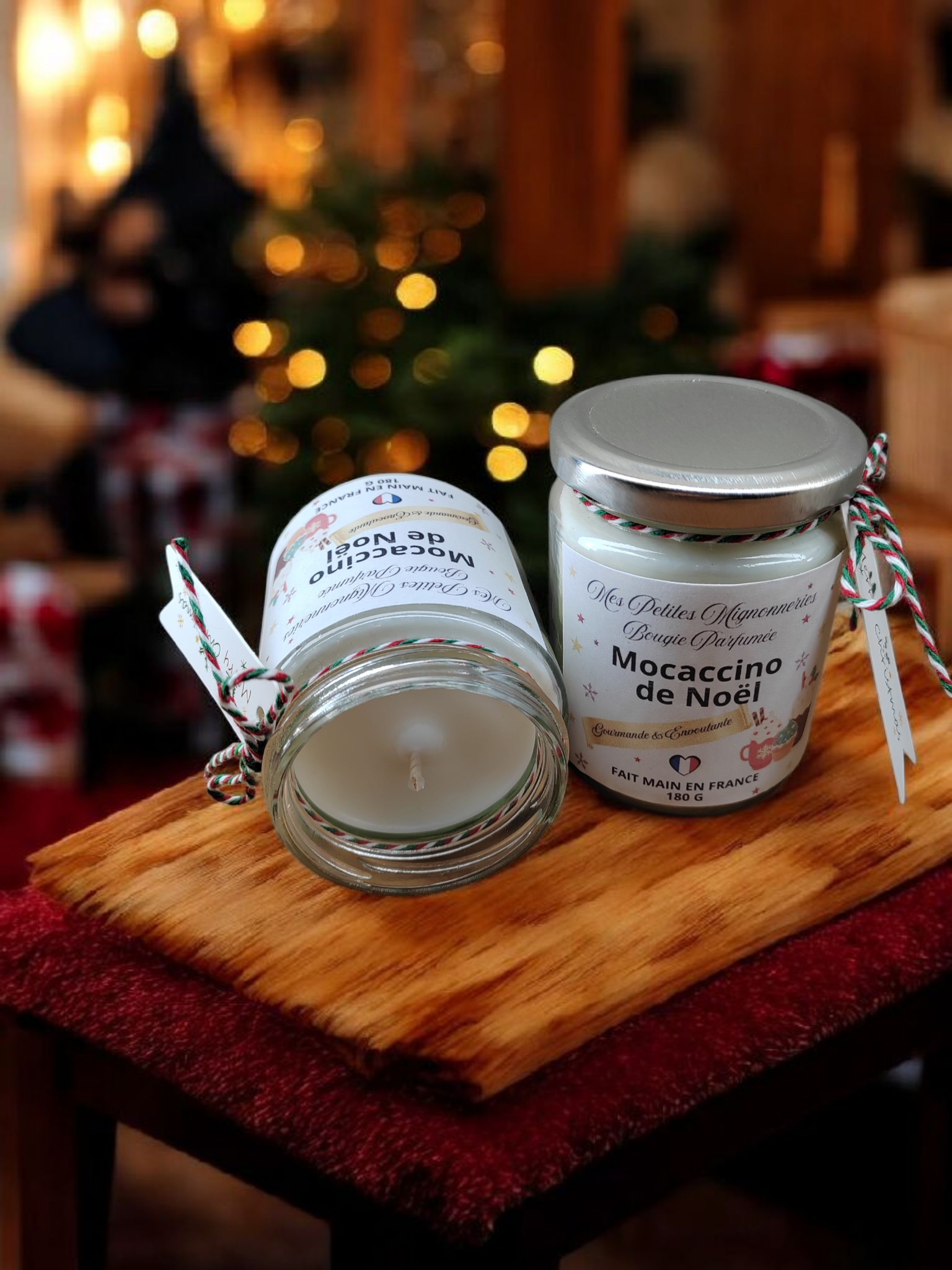 Bougie Mocaccino de Noël