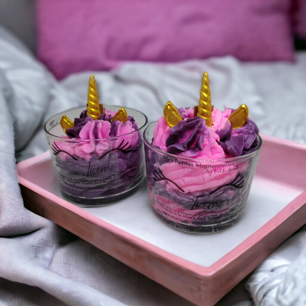 Bougie chantilly Licorne