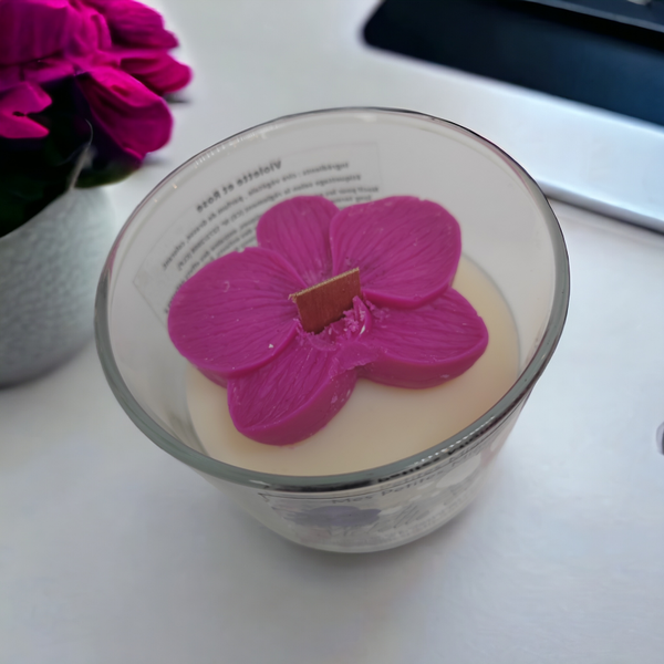 Bougie Violette et Rose