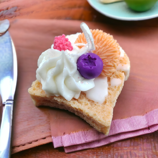 Bougie brioche Muffin Myrtille