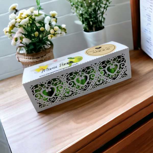 Coffret macarons Monoï Pomme