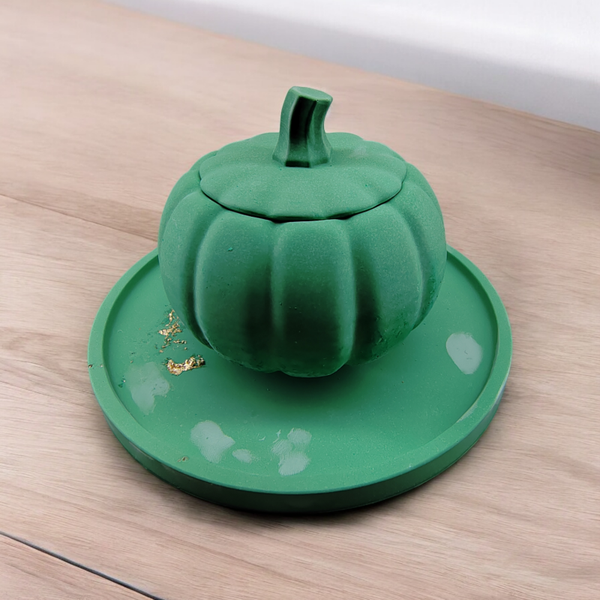 Photophore citrouille verte