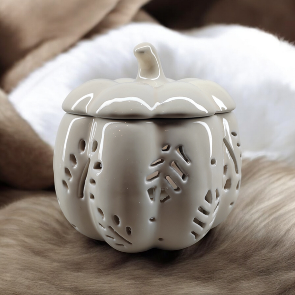 Brûle parfum citrouille blanche, feuilles d'automne