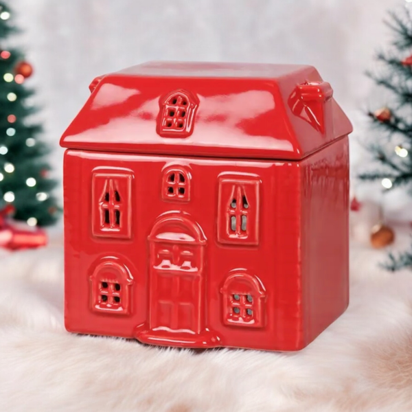 Brûle parfum maison rouge