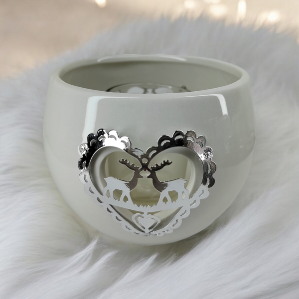 Globe photophore Renne de Noël