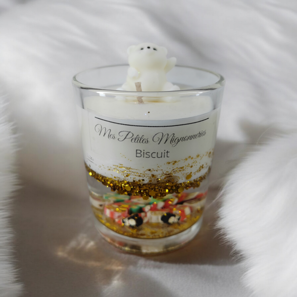 Bougie boule à neige Biscuit