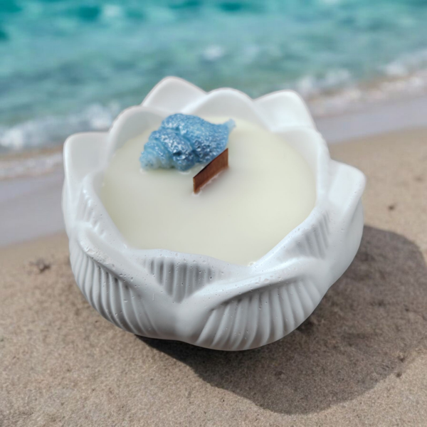 Bougie Monoï pot fleur de Lotus
