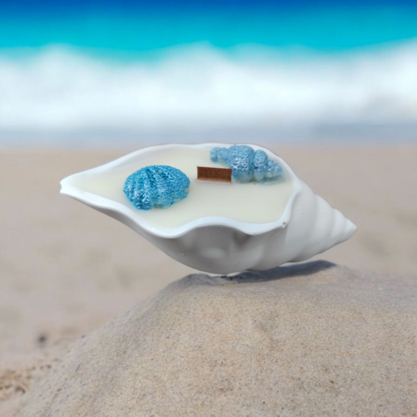 Bougie Monoï pot Coquillage