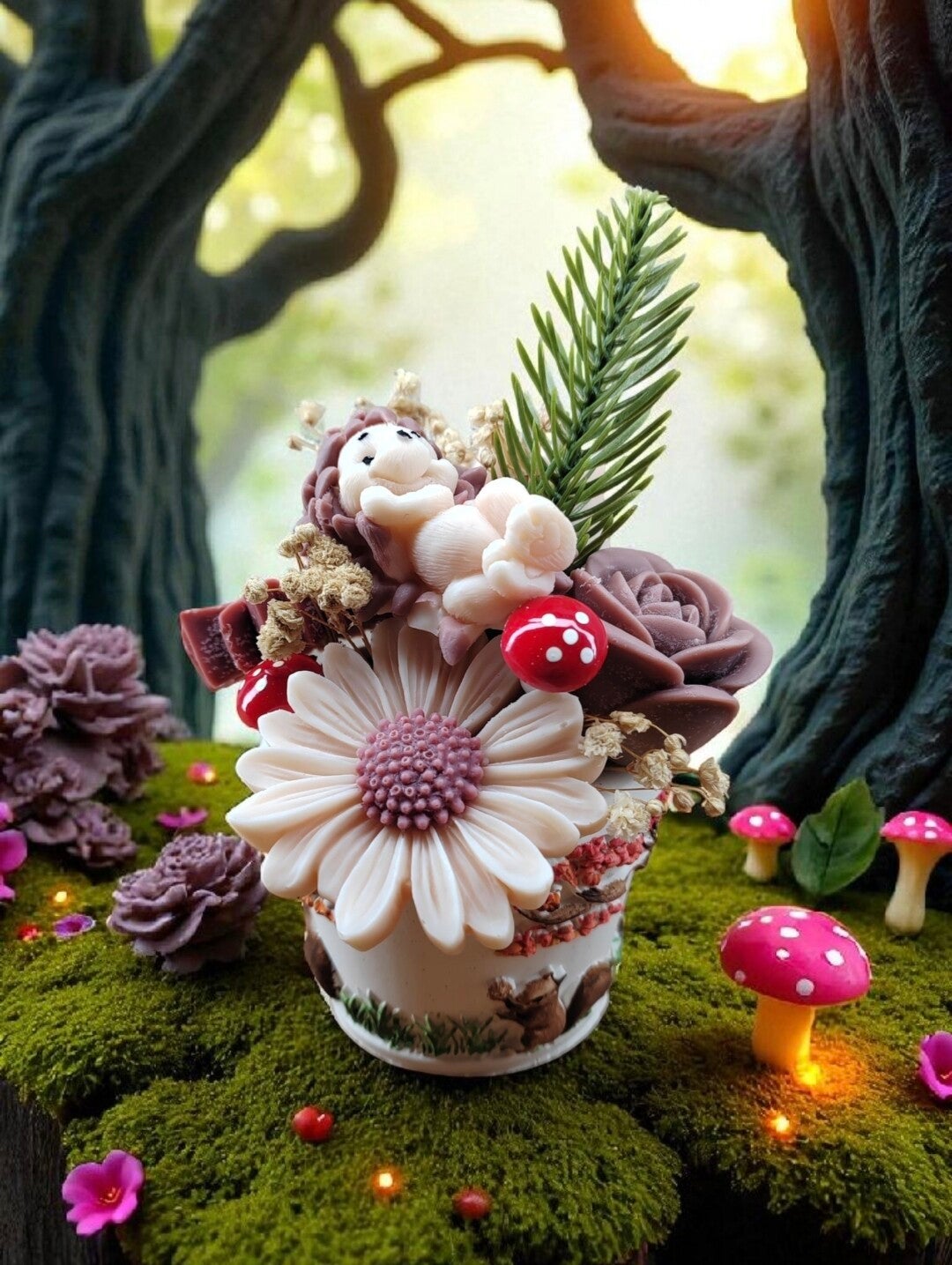 Bouquet Hérisson Thé et pain d'épices