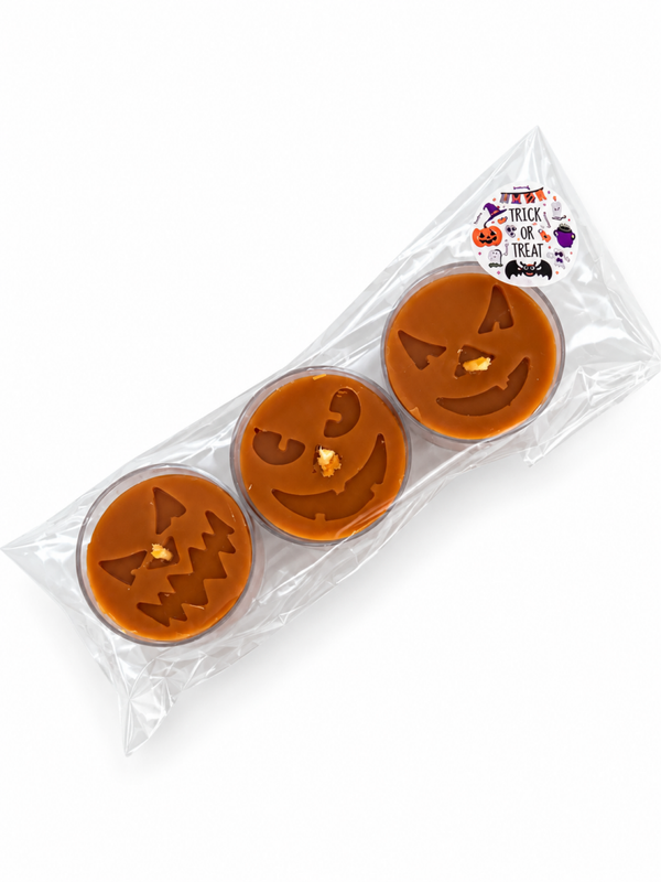 Lot de 3 bougies chauffe plat « Baiser de citrouille »