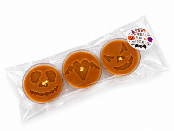 Lot de 3 bougies chauffe plat « Baiser de citrouille »