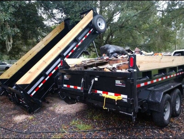 11yrd Rubber Tire Dumpster
