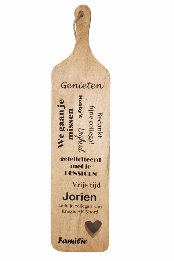 borrelplank met hart