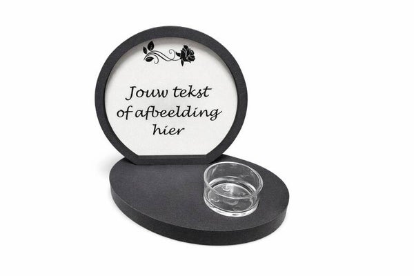 herdenking MDF met waxinelichthouder
