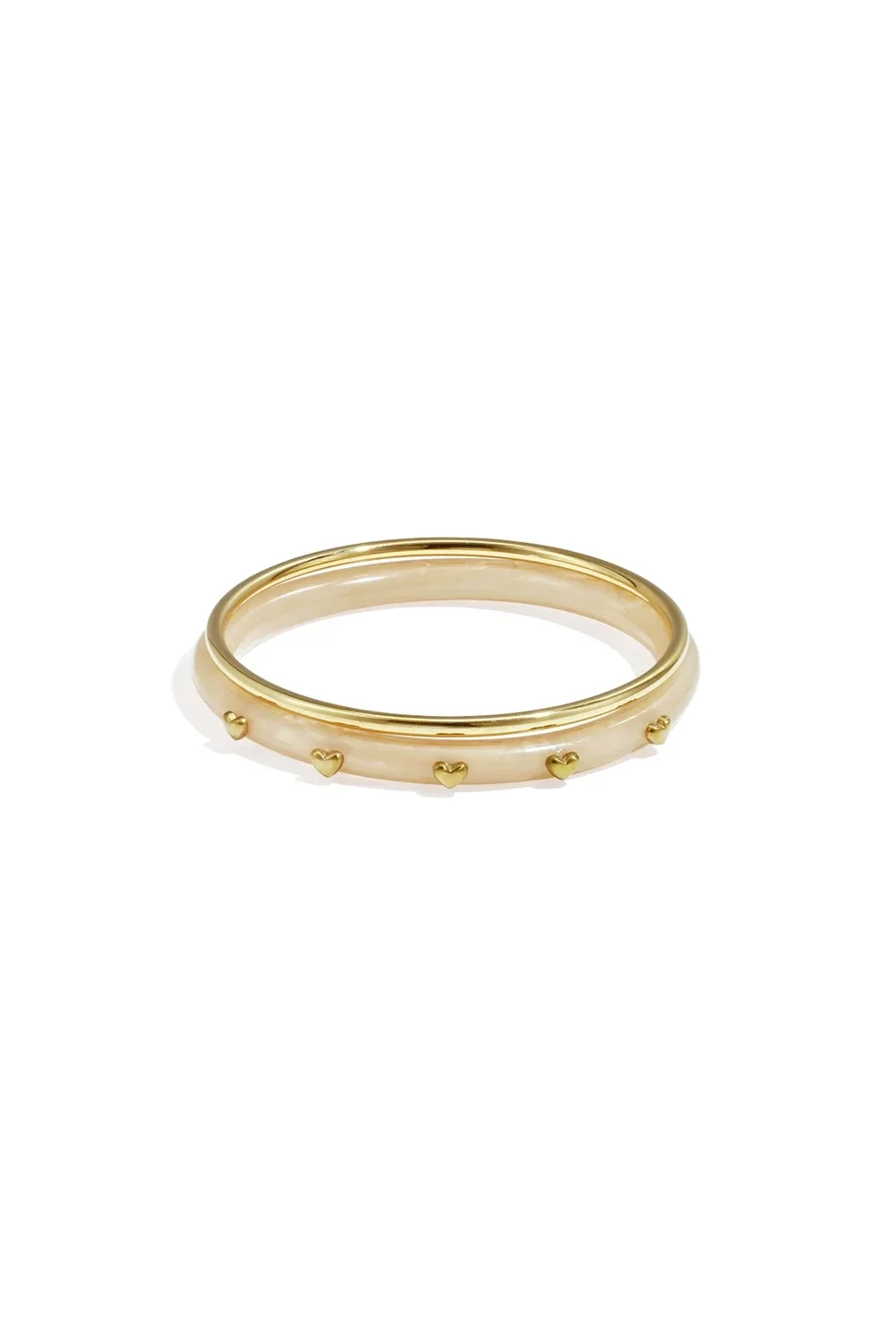 Bangle heart beige