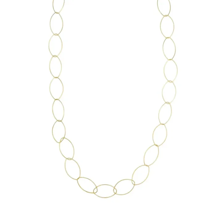 Oval Chain lang Goud