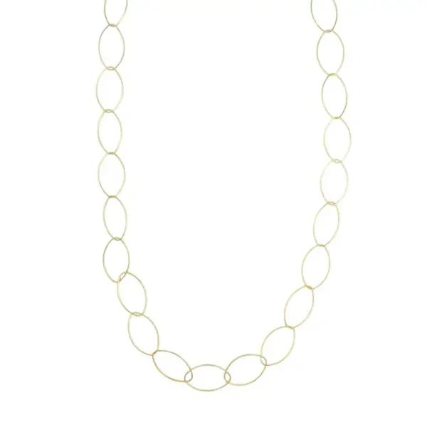 Oval Chain lang Goud