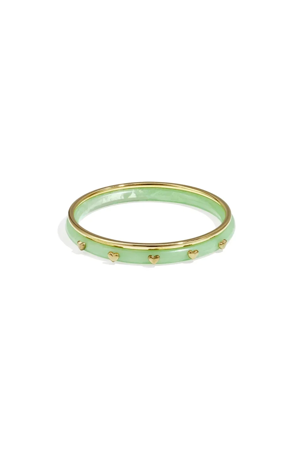 Bangle heart groen