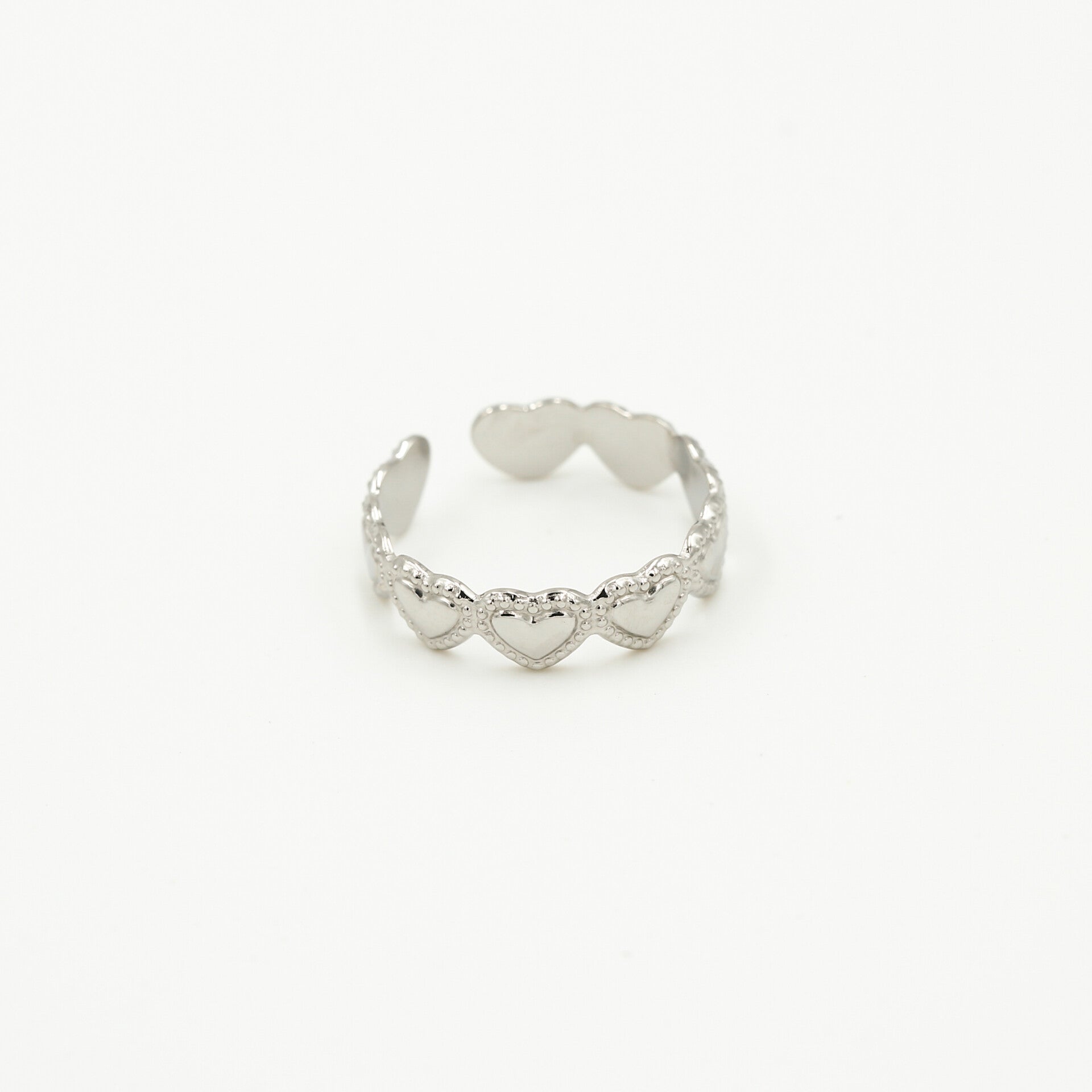 Heart ring Zilver
