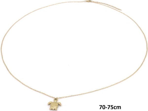 Lange ketting Turtle Goud