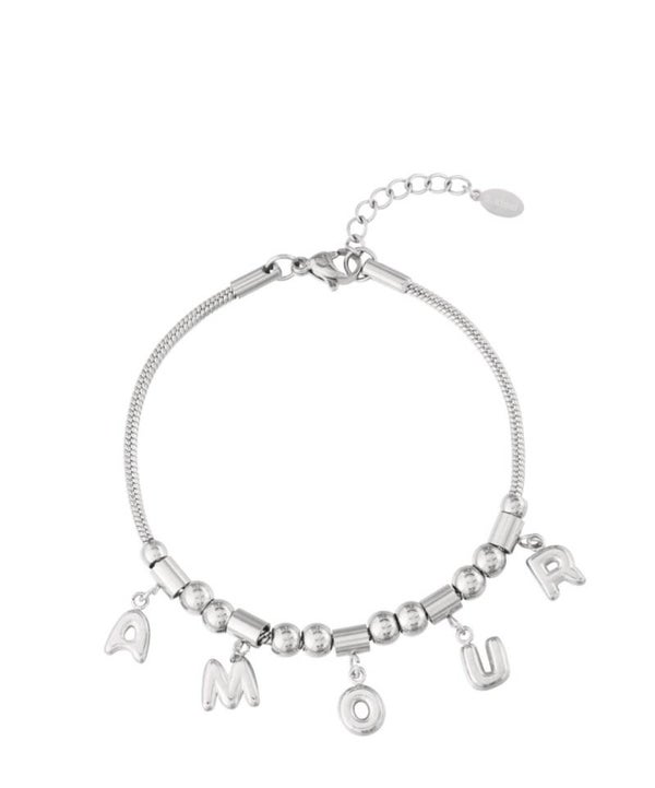 Amour armband zilver