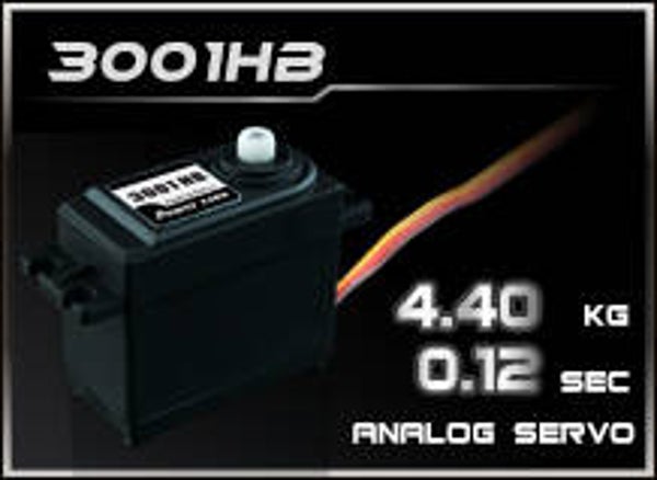 POWER HD Servo HD3001HB (4.4kg/0.12s) Part No. : HD-3001HB