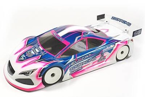 Carrosserie ZooRacing HellCat Standard 0,7 mm pour voiture de tourisme, 190 mm