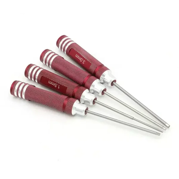 eu de tournevis hexagonaux, 1.5mm, 2.0mm, 2.5mm, 3.0mm, 4 pièces