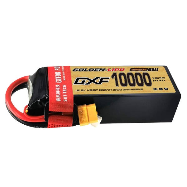 Batterie LiPo DXF 4S 15,2 V 150C 10 000 mAh avec boîtier souple