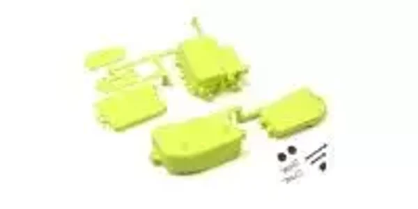 Boitier Recepteur & batterie Kyosho Inferno MP9-MP10 - Jaune Part No. : K.IFF001KYB