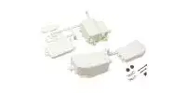 Boitier Recepteur & batterie Kyosho Inferno MP9-MP10 - Blanc Part No. : K.IFF001WB