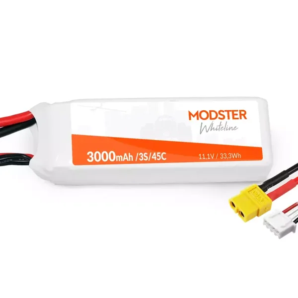 LiPo Pack 3S 11,1V 3000 mAh 45C (XT60) WhiteLine SKU: MD11722