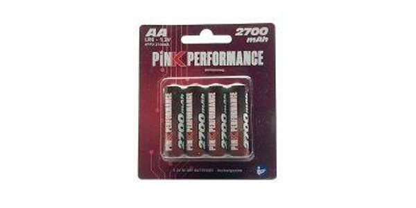 Pink Performance Batteries R6-AA Ni-Mh 2700Mah (4) 50x14mm 120g Part No. : PP2-2700AA