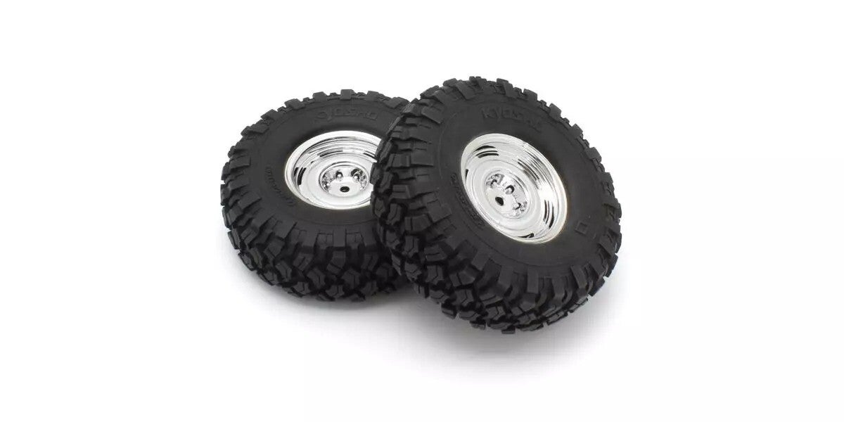 KC10 Roues complètes chromées Kyosho KC10 Dish (2)