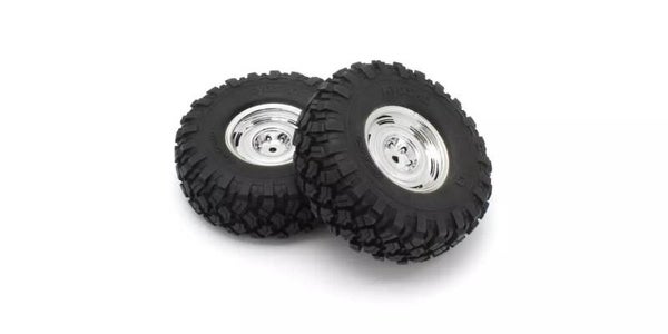 KC10 Roues complètes chromées Kyosho KC10 Dish (2)