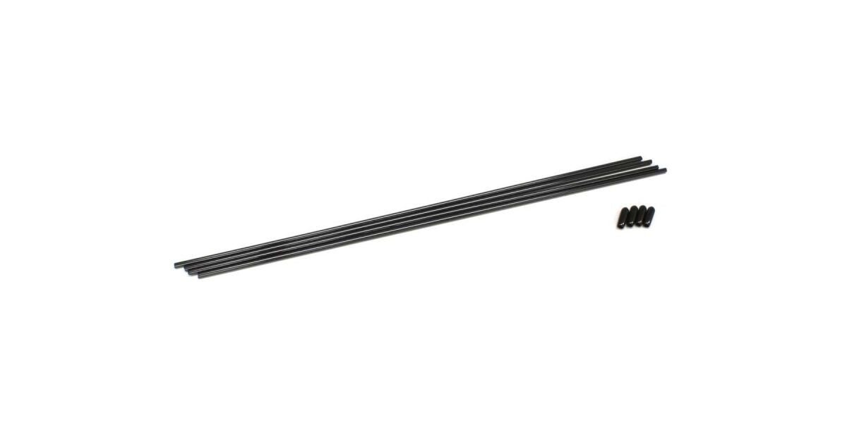 KC10 Kyosho Tubes d'antenne pour Rx (4) Noir
