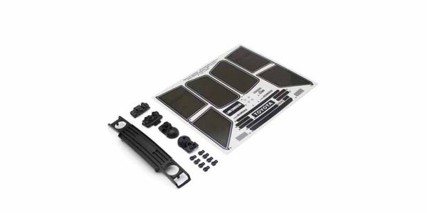 KC10 Kit de calandre noire Kyosho KC10 Toyota Land Cruiser 60 Type 1