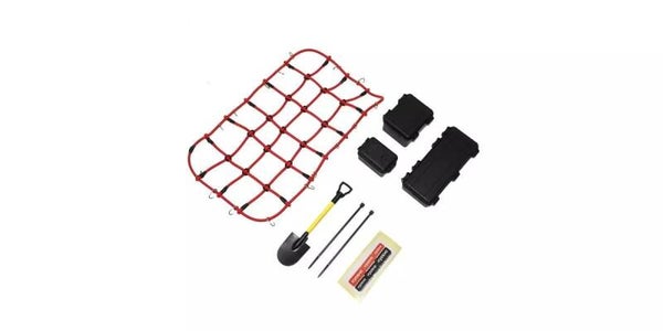 KC10 Filet de toit et accessoires pour barres de toit Kyosho série KC10 - Rouge