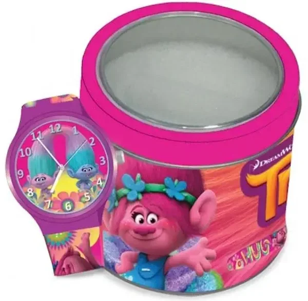 504602 - WALT DISNEY KID WATCH Mod. TROLLS - Tin Box