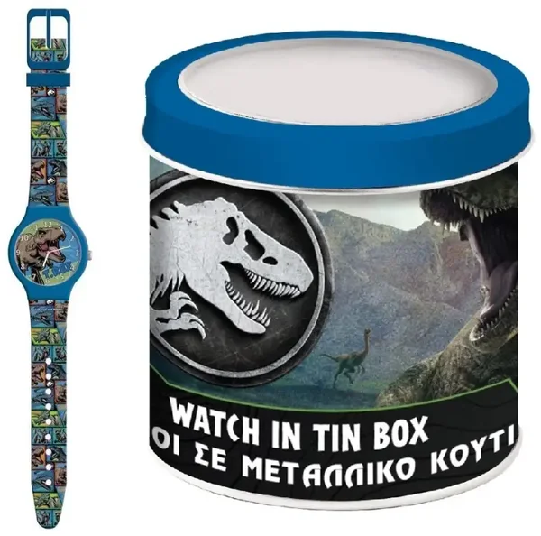 570996 - KID WATCH Mod. JURASSIC PARK - Tin Box