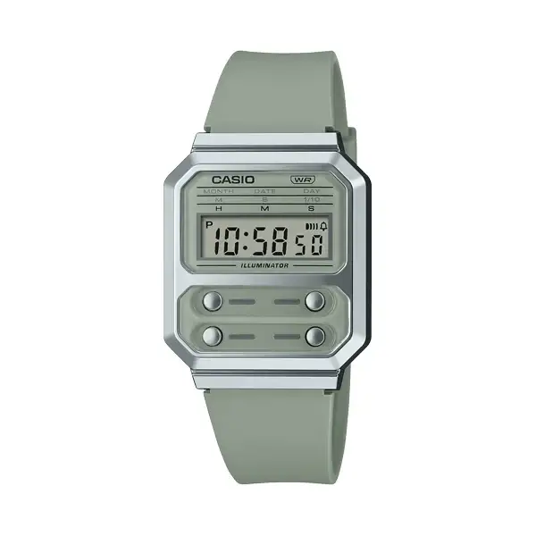 A100WEF-3AEF - CASIO VINTAGE Mod. EDGY COLLECTION - SAGE GREEN