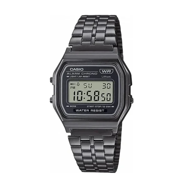 A158WETB-1AEF - CASIO VINTAGE Mod. ICONIC - ALL BLACK
