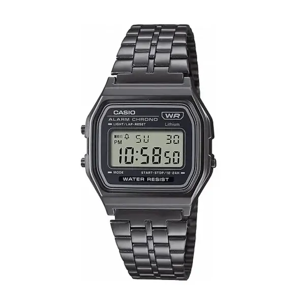 A158WETB-1AEF - CASIO VINTAGE Mod. ICONIC - ALL BLACK